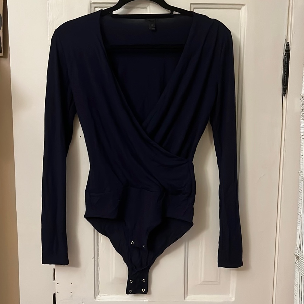 J. Crew Navy Bodysuit — Dress up or Down
